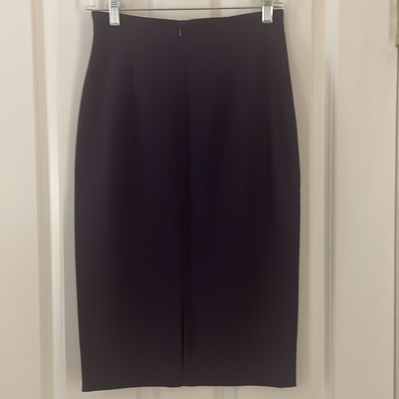 Newport News Dark Purple Pencil Skirt - Size 2 - Picture 3 of 5